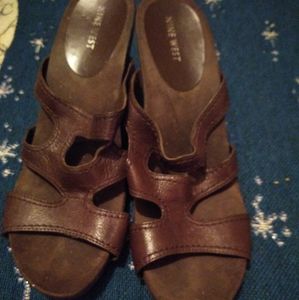 Slide in open toe shoe